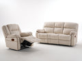 Ensemble de canapés - Cuir - 216 x 98 x 104cm - Crème - Style contemporain